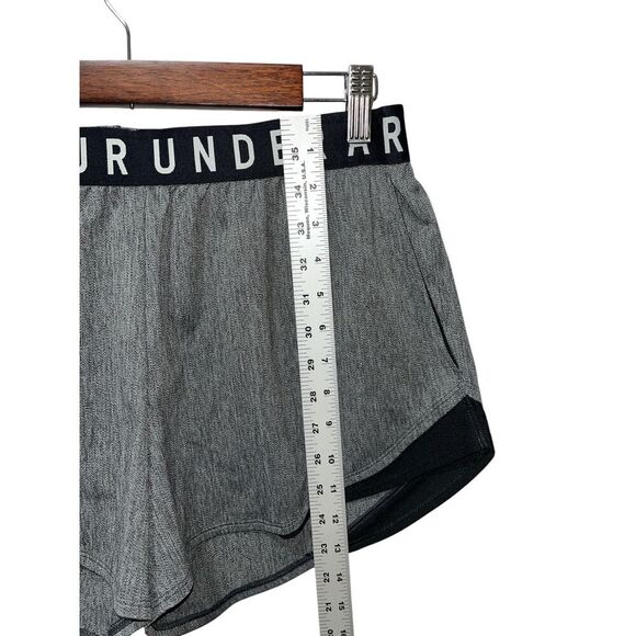 Under Armour Women's Play Up Twist Athletic Shorts Size Large Loose Gray Black - Picture 9 of 9
